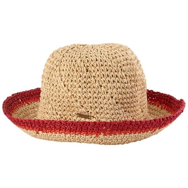 Womens Steve Madden Crochet Straw Bucket Hat - image 