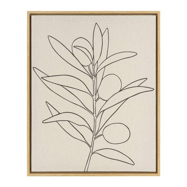 Artisan Home Leaves Outline I Canvas Wall Decor - image 
