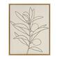 Artisan Home Leaves Outline I Canvas Wall Decor - image 1