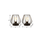 HomeRoots Black Geometric Cage Cordless Desk Lamps - Set of Two - image 3