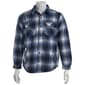 Mens Mountain Ridge Plaid Fleece CPO Jacket - Chambray - image 2
