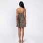 Juniors Derek Heart Bead Strap Babydoll Skater Dress - Beige - image 2