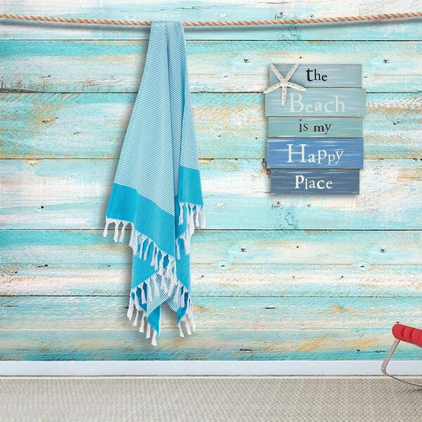 Linum Home Textiles Elegant Stripe Pestemal Beach Towel -Set of 2