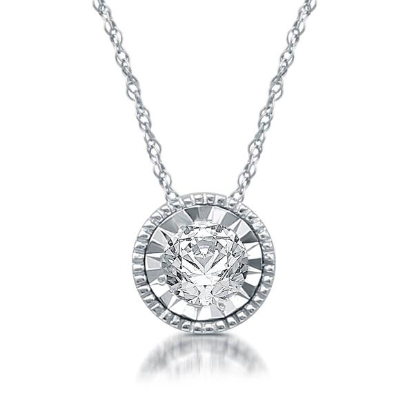 Diamond Classics&#40;tm&#41; 1/4ctw. Diamond Pendant Necklace - image 
