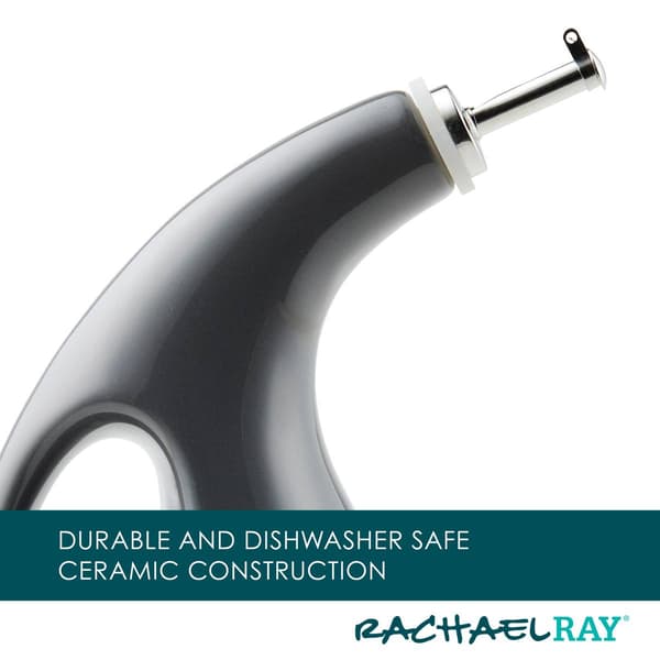 Rachael Ray 2pc. Ceramic EVOO Oil/Vinegar Dispensing Set - Grey