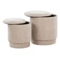 LumiSource Upholstered Contemporary Ottoman Set - image 3