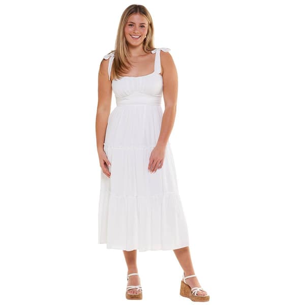 Juniors Trixxi Athenian Linen Midi Dress - image 