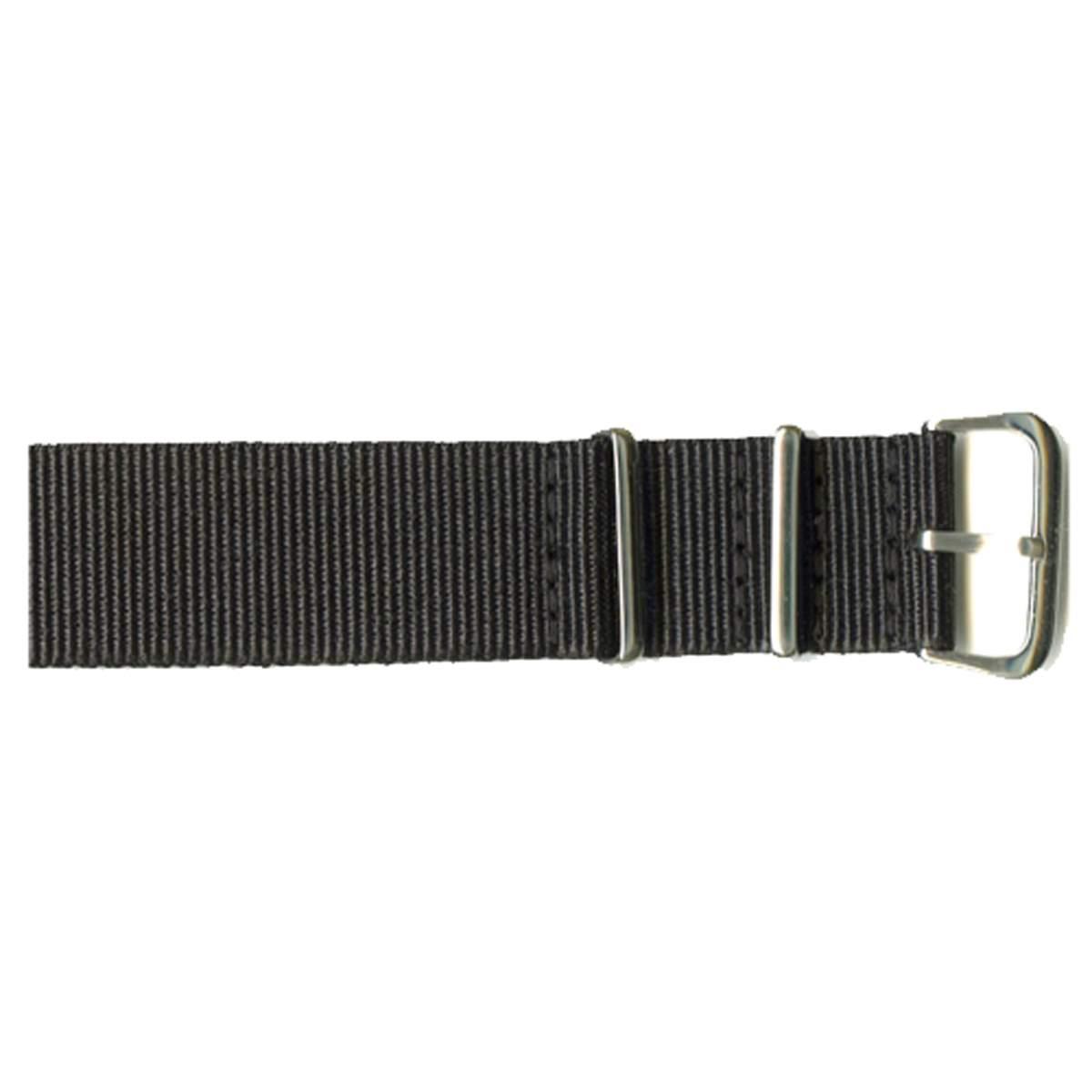 Unisex Watchbands 2 Go Black Nato Style Watch Band