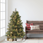 Puleo International 4.5ft. Pre-Lit Oklahoma Pine Christmas Tree - image 3
