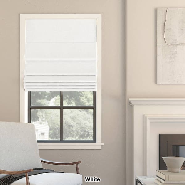 Sun Zero&#174;  Somerton Textured 100% Blackout Cordless Roman Shade