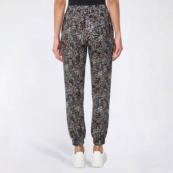 Womens Love Scarlet Snakeskin Drawstring Tie Jogger