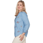 Petite Alfred Dunner Beachcomber Floral Embroidery Blouse - image 4