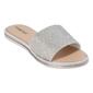 Womens Ashley Blue Shimmer Slide Sandals - image 1
