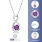 Gemminded  Sterling Silver 6mm Heart Amethyst Pendant - image 4