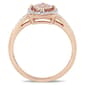 Gemstone Classics&#8482; 10kt. Rose Gold & Morganite Halo Ring - image 3