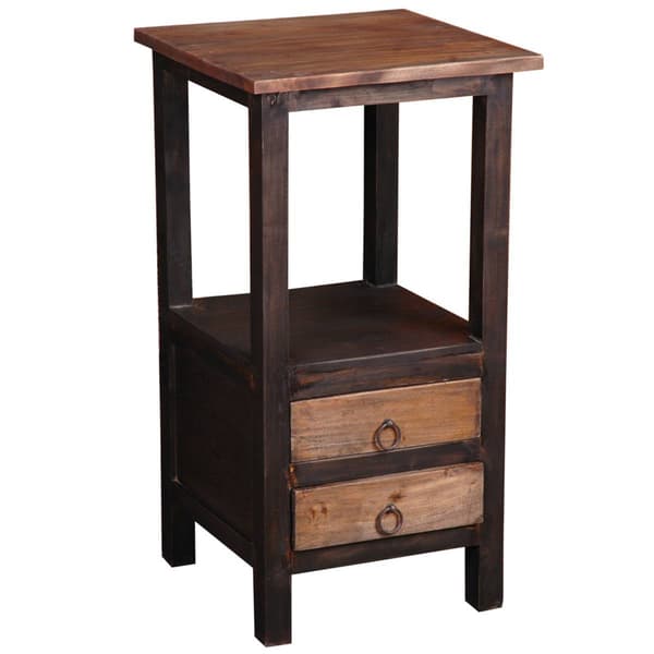 Besthom Chic Cottage End Table with 2 Drawers - image 