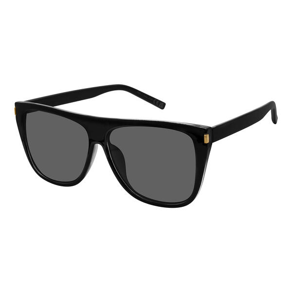 Womens Details Krew Plastic Rectangle Flat Top Sunglasses - image 