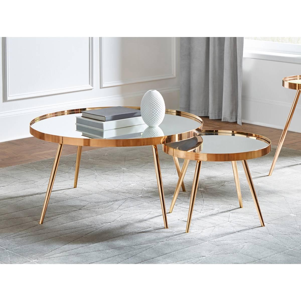 Coaster Sophia 2pc. Gold & Mirror Top Nesting Coffee Table,New Products : American Fashion Style Bags On Sale
