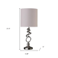 HomeRoots 22in. Abstract Table Lamp with Off White Drum Shade - image 3