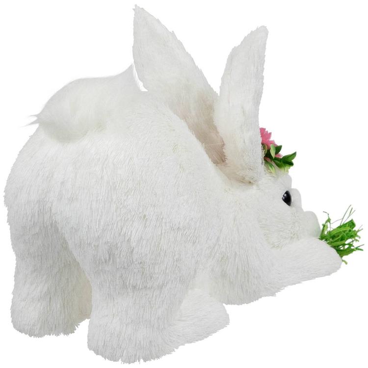 Northlight Seasonal Easter Rabbit w/ Flower Crown Figurine