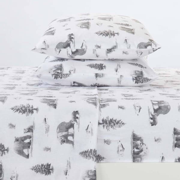 Freshfolds Premium Cotton Flannel Polar Bears 4pc. Sheet Set