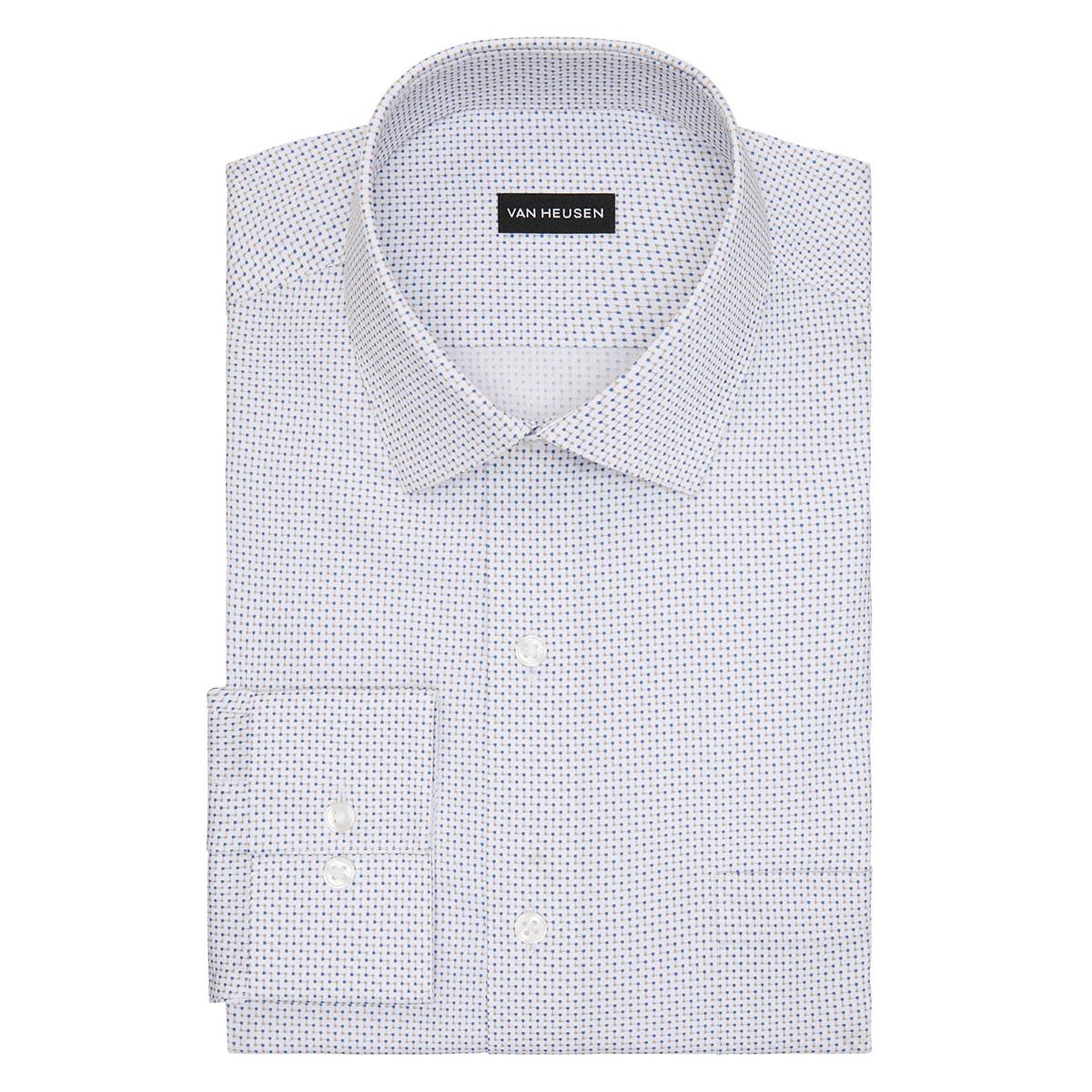 Mens Van Heusen® Regular Fit Stretch Dress Shirt - Taupe/Navy