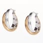Design Collection Two-Tone Circular Earrings - image 1