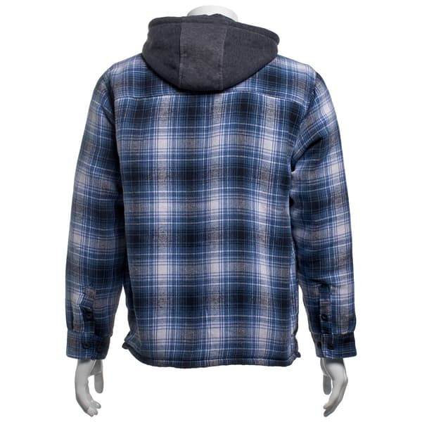 Mens Mountain Ridge Flannel Jacket w/ Chest Protector - Chambray