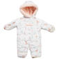 Baby Girl (NB-9M) Wippette Deer Print Quilted Snowsuit - image 1