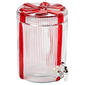 Winterberry Lane 1.5 Gallon Red Bow Round Dispenser - image 1