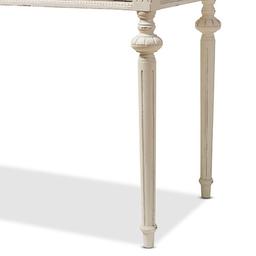 Baxton Studio Marquetterie Oak & Whitewash Writing Desk