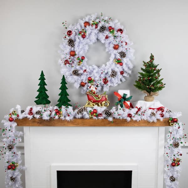 Northlight Seasonal White Canadian Pine Artificial Garland