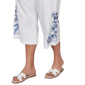Plus Size Ruby Rd. French Riviera Embroidered Hem Capris - image 5