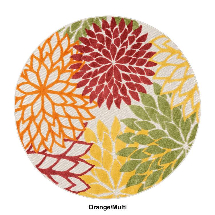 Nourison Aloha Tropical Round Rug