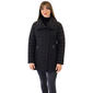 Womens Nine West Asymmetrical Zip Front Stretch Puffer Coat - image 1