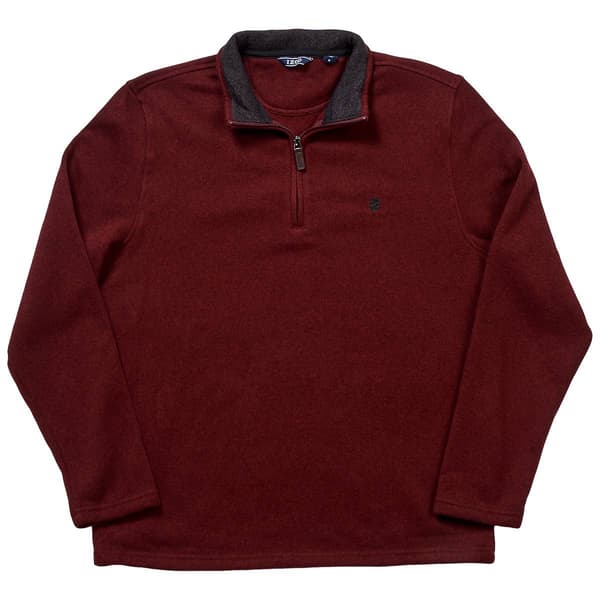 Mens IZOD&#40;R&#41; Solid 1/4 Zip Sweater