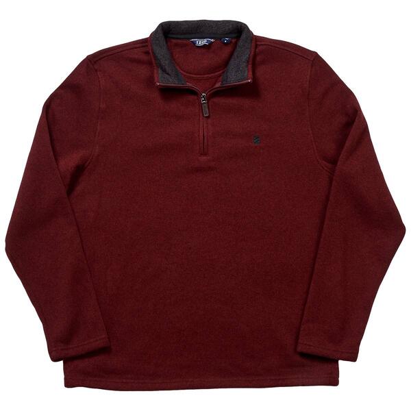 Mens IZOD&#40;R&#41; Solid 1/4 Zip Sweater - image 