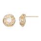 Forever Facets 18kt. Gold Plated October Knot Earrings - image 1