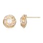 Forever Facets 18kt. Gold Plated October Knot Earrings - image 1