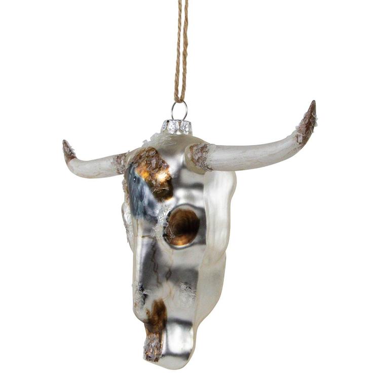 Northlight Seasonal 5.5in. Longhorn Glass Christmas Ornament