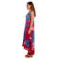 Womens Nina Leonard Sleeveless Tie Dye Lace High Low Maxi Dress - image 3