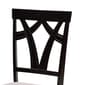 Baxton Studio Luise Modern Dark Brown Wood 5pc. Dining Set - image 4