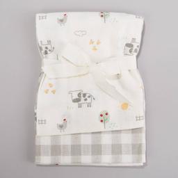 Baby Boy baby views(R) 2pk. Farm Flannel Blanket