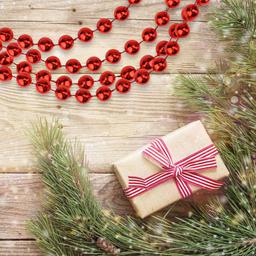 Northlight Seasonal 33ft. Shiny Red Beaded Christmas Garland