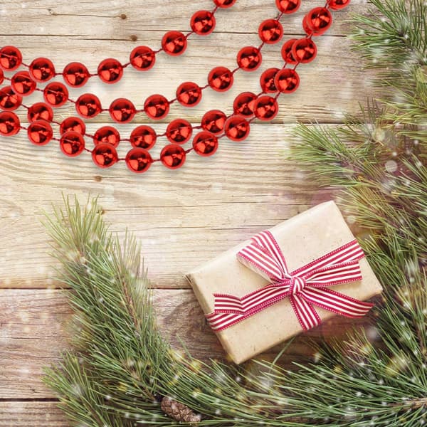 Northlight Seasonal 33ft. Shiny Red Beaded Christmas Garland