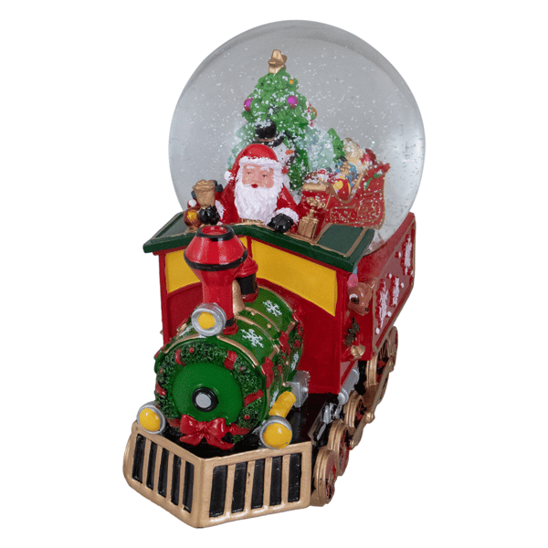 Northlight 8.5in. Green & Red Christmas Train Snow Globe