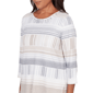 Womens Alfred Dunner Comfort & Joy Abstract Stripe Blouse - image 5