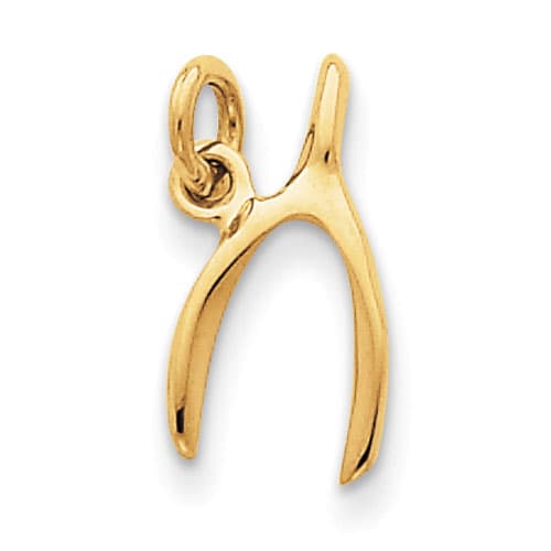 Gold Classics&#40;tm&#41; 14kt. Gold Wishbone Charm - image 
