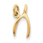Gold Classics&#40;tm&#41; 14kt. Gold Wishbone Charm - image 1