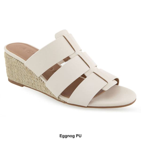 Womens Aerosoles Wilma Wedge Slide Sandals